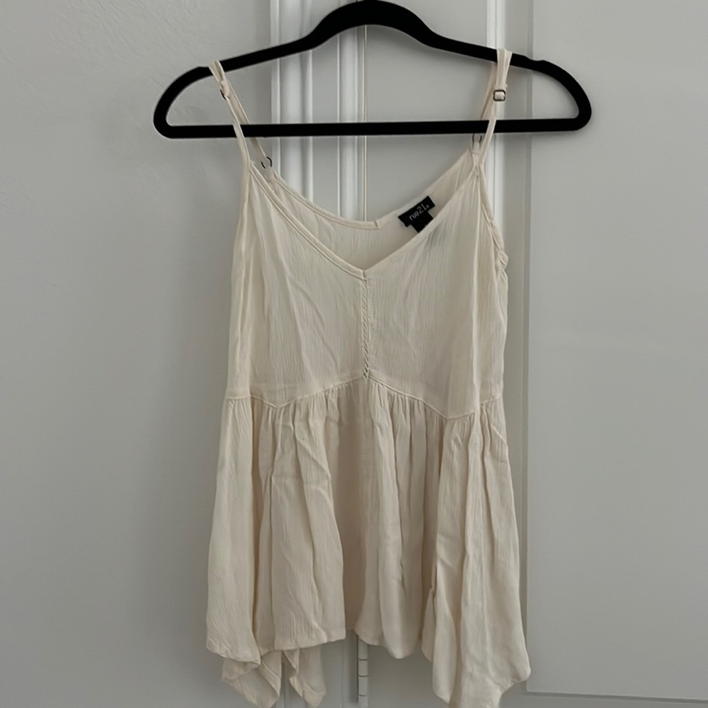 Cream Tank Top